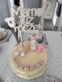 Drewniany topper na tort „Mam już roczek”.