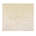 Duże drewniane puzzle mapa Europy. Wycinanka z brzozowej sklejki przedstawiająca granice państw europejskich.