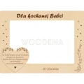 Ramka na zdjęcie z sercem dla Babci z dedykacją i datą 21 stycznia.