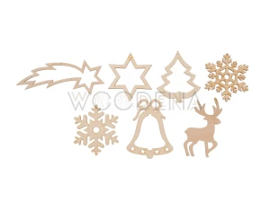 Ozdoby świąteczne, zawieszki - komplet