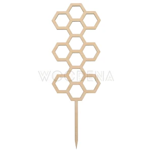 Ozdobna podpora do kwiatów doniczkowych - plaster miodu