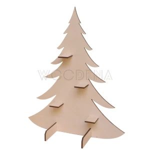 Plywood Christmas tree holder for candles - Christmas decoration