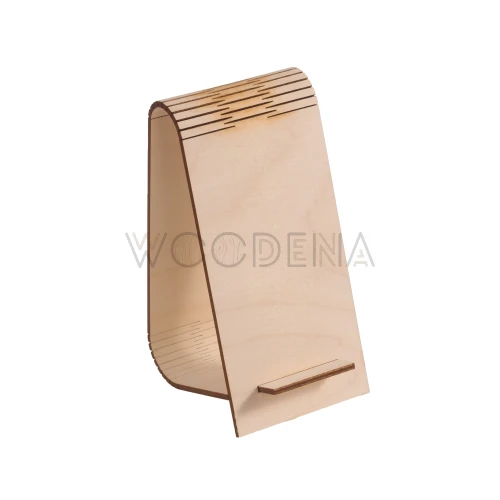 Drewniany stojak na telefon