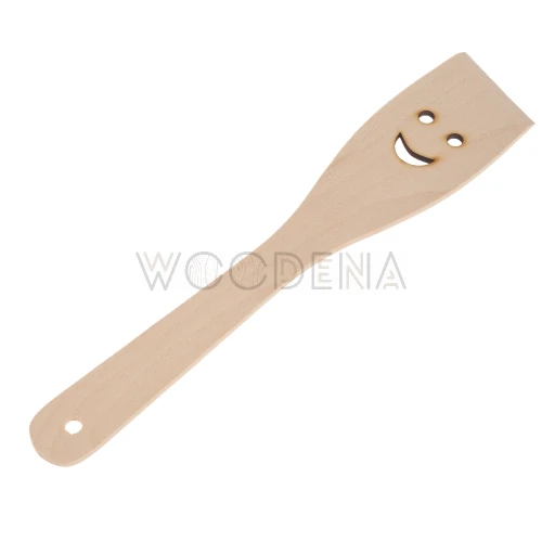 Łopatka drewniana z drewna bukowego - uśmiech