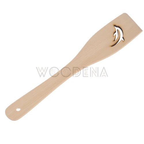 Łopatka drewniana z drewna bukowego - delfin