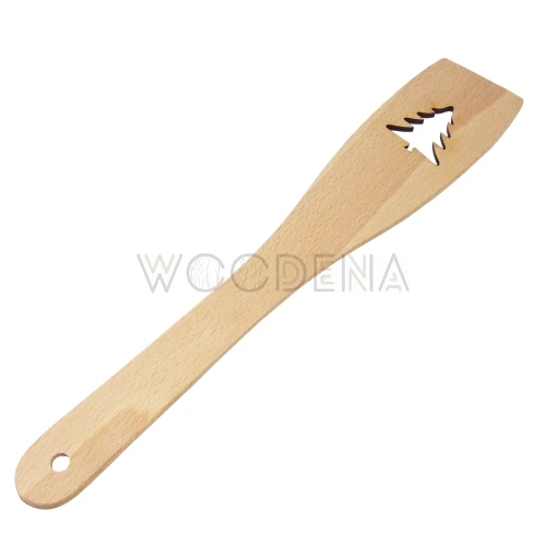 Drewniana łopatka kuchenna choinka