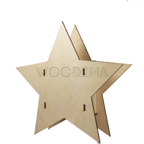 Drewniana skarbonka gwiazdka