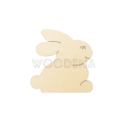 Drewniana zawieszka królik wielkanocny