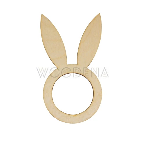 Wielkanocny pierścień na serwetki królik