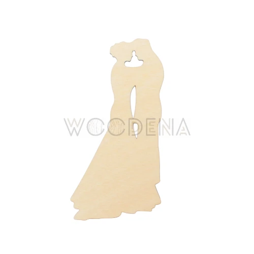 Drewniana para młoda ozdoba na wesele