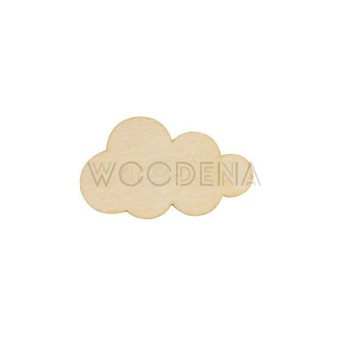 Wooden cloud for decoupage