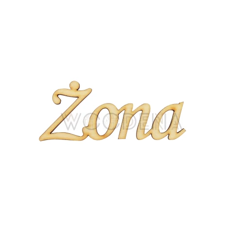 Plywood inscription - "Żona"