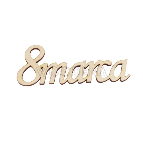 Plywood inscription - "8 marca"
