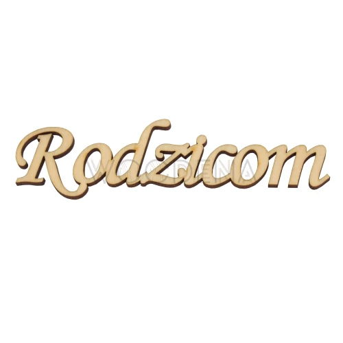 Plywood inscription - "Rodzicom"