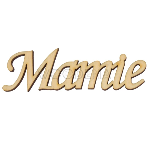 Plywood inscription - "Mamie"