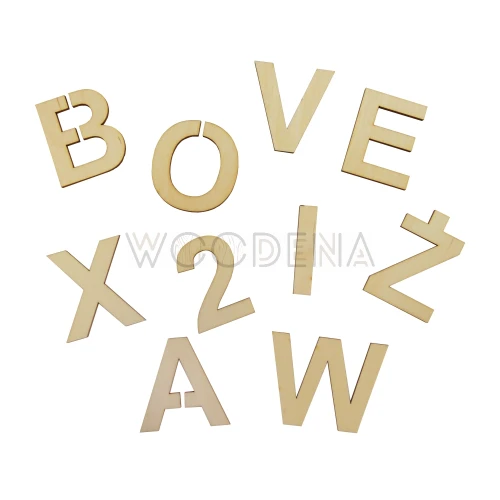 Wooden decorative letter