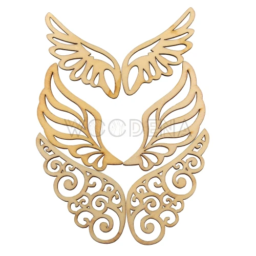 Drewniany zestaw scrapek - skrzydła