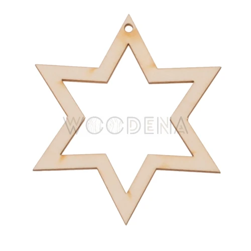 Christmas decoration, tag - empty star