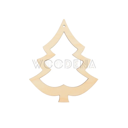 Ozdoba świąteczna, zawieszka - choinka pusta