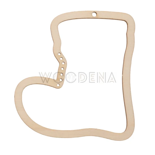 Ozdoba świąteczna, zawieszka - but mikołaja