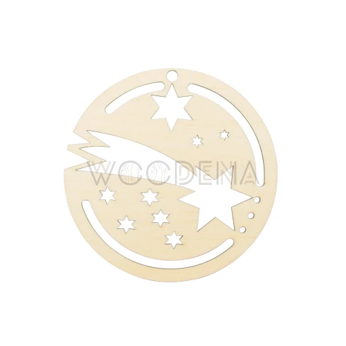 Wooden bauble - stars