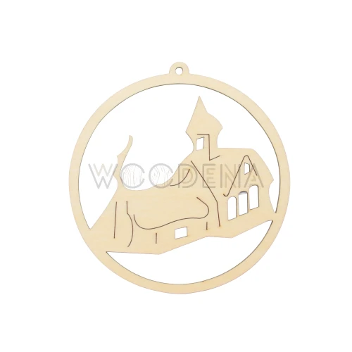 Drewniana bombka kapliczka