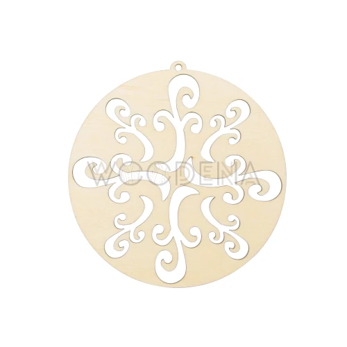 Drewniana bombka ażurowa