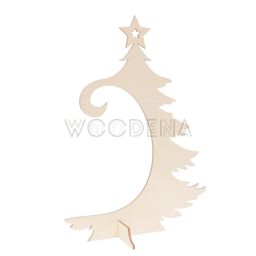 Wooden bauble stand - Christmas tree with star