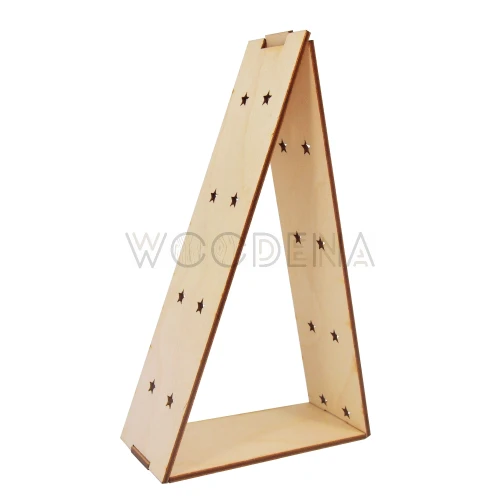 Triangular Christmas tree with stars