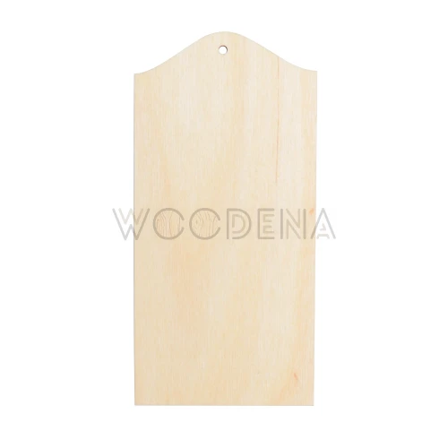 Drewniana zawieszka prostokątna