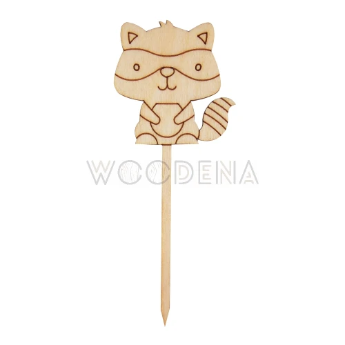 Drewniany topper na tort - szop