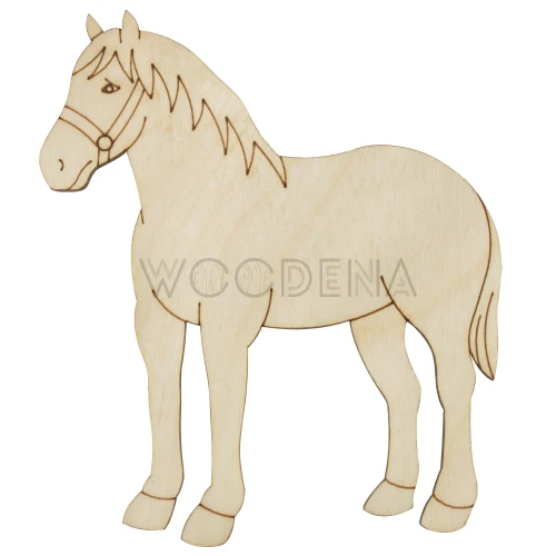 Drewniana podstawka zawieszka - konik