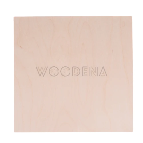 Drewniana plakietka kwadratowa