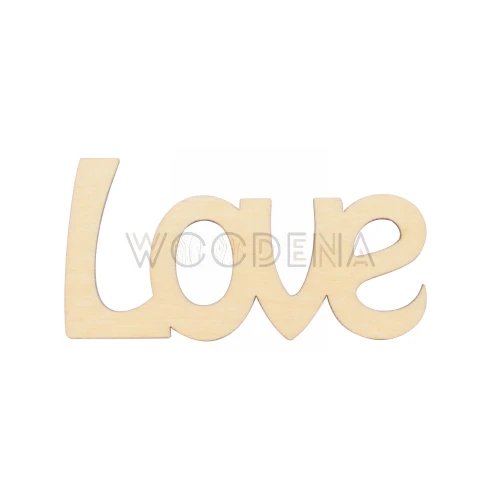 Wooden inscription - "Love"