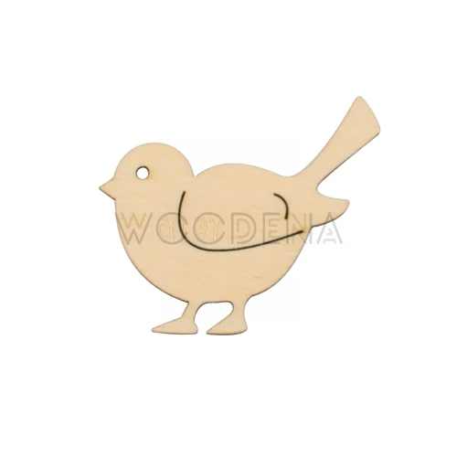 Drewniana scrapka wróbelek