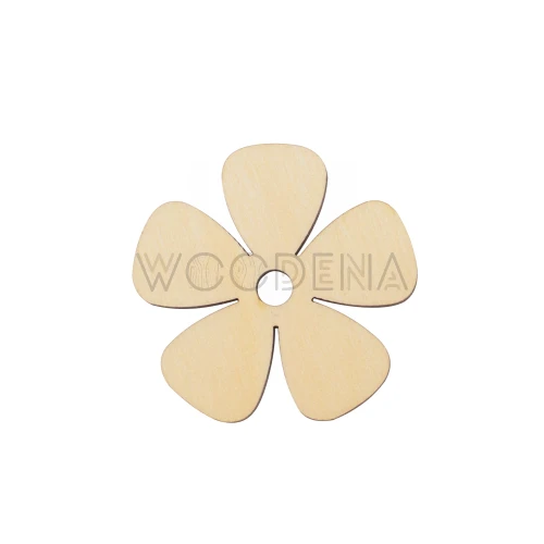 Drewniana scrapka kwiatek