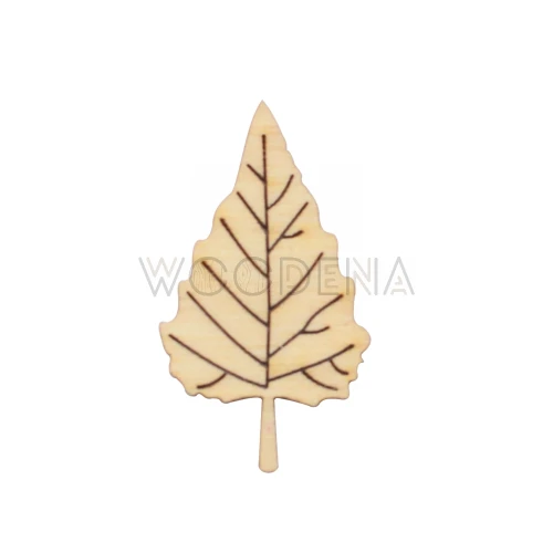 Drewniany liść brzozy scrapka