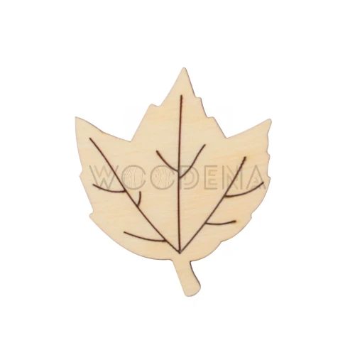 Drewniany liść platanu scrapka