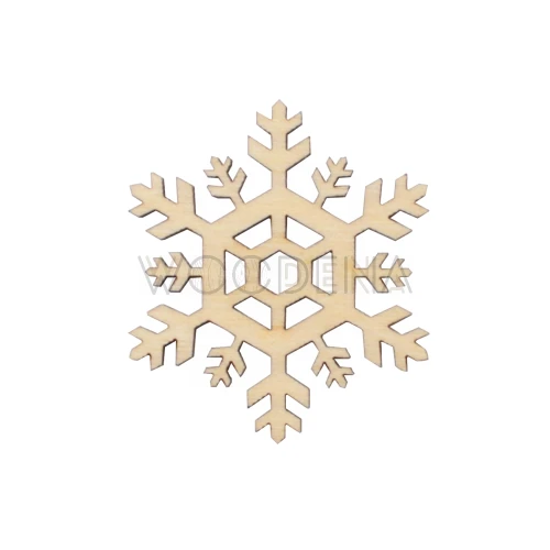 Drewniana scrapka śnieżynka