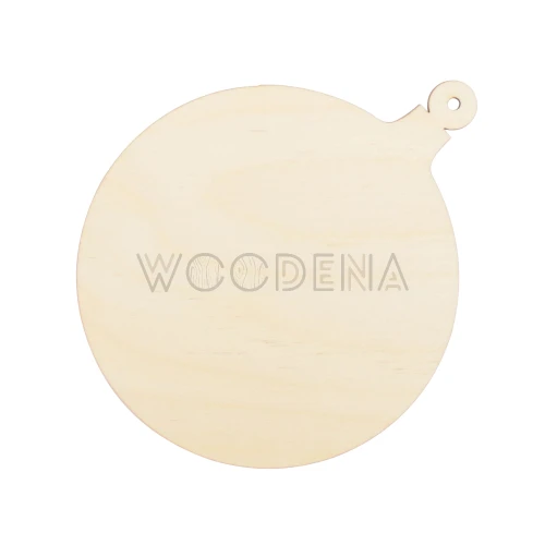 Drewniana zawieszka bombka do decoupage