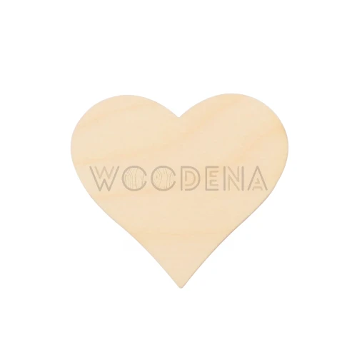 Scrapka serce ze sklejki brzozowej - dekoracja, ozdoba