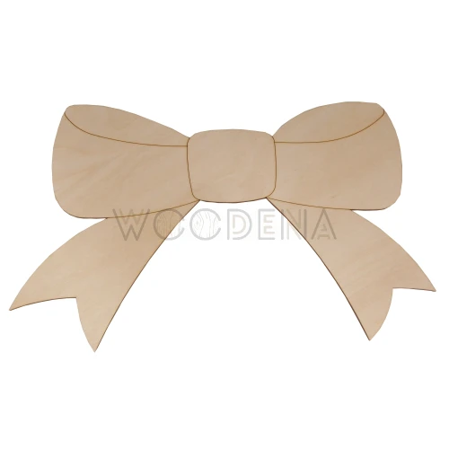 Drewniana kokarda do decoupage