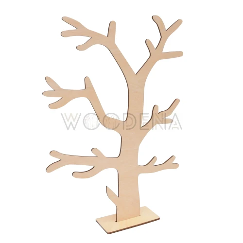 Drzewko na biżuterię ze sklejki