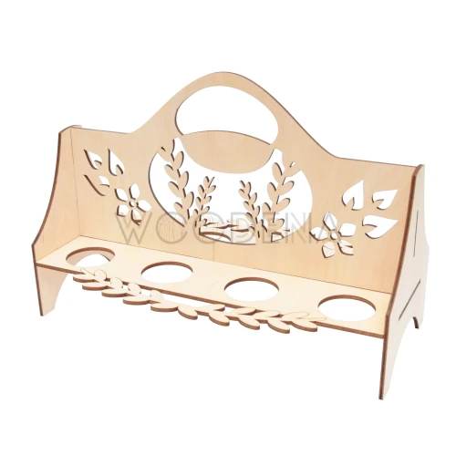 Drewniany stojak na jajka wielkanocne 8 szt.