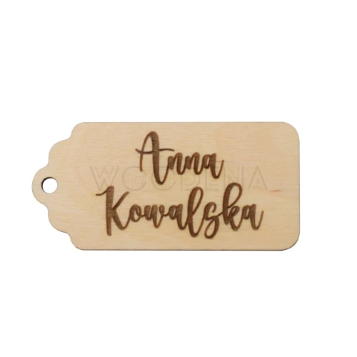 Personalizowana drewniana winietka z grawerem