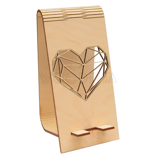 Phone stand - geometric heart
