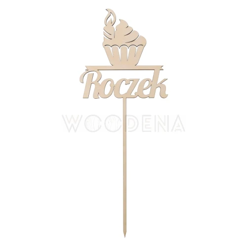 Topper na roczek z babeczką