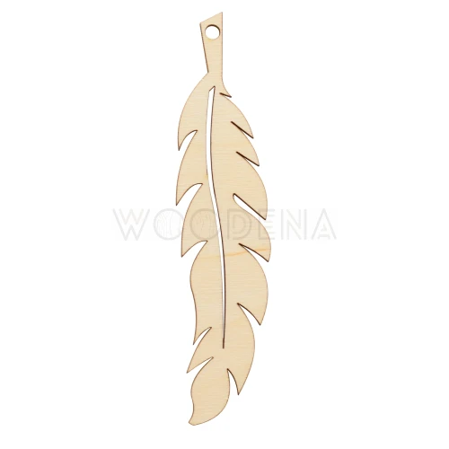 Wooden dream catcher feather 4