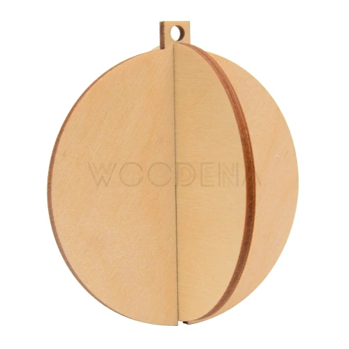 Drewniana bombka dwuwymiarowa składana