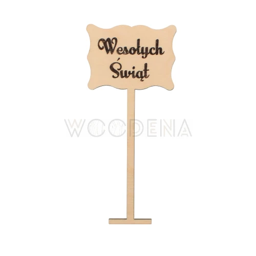 Tabliczka z napisem Wesołych Świąt